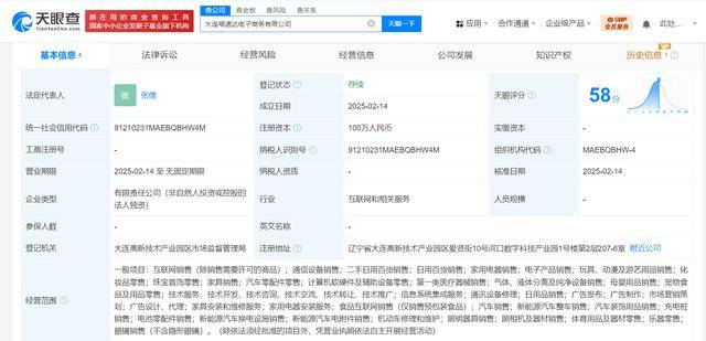 天猫在大连成立喵速达电商公司