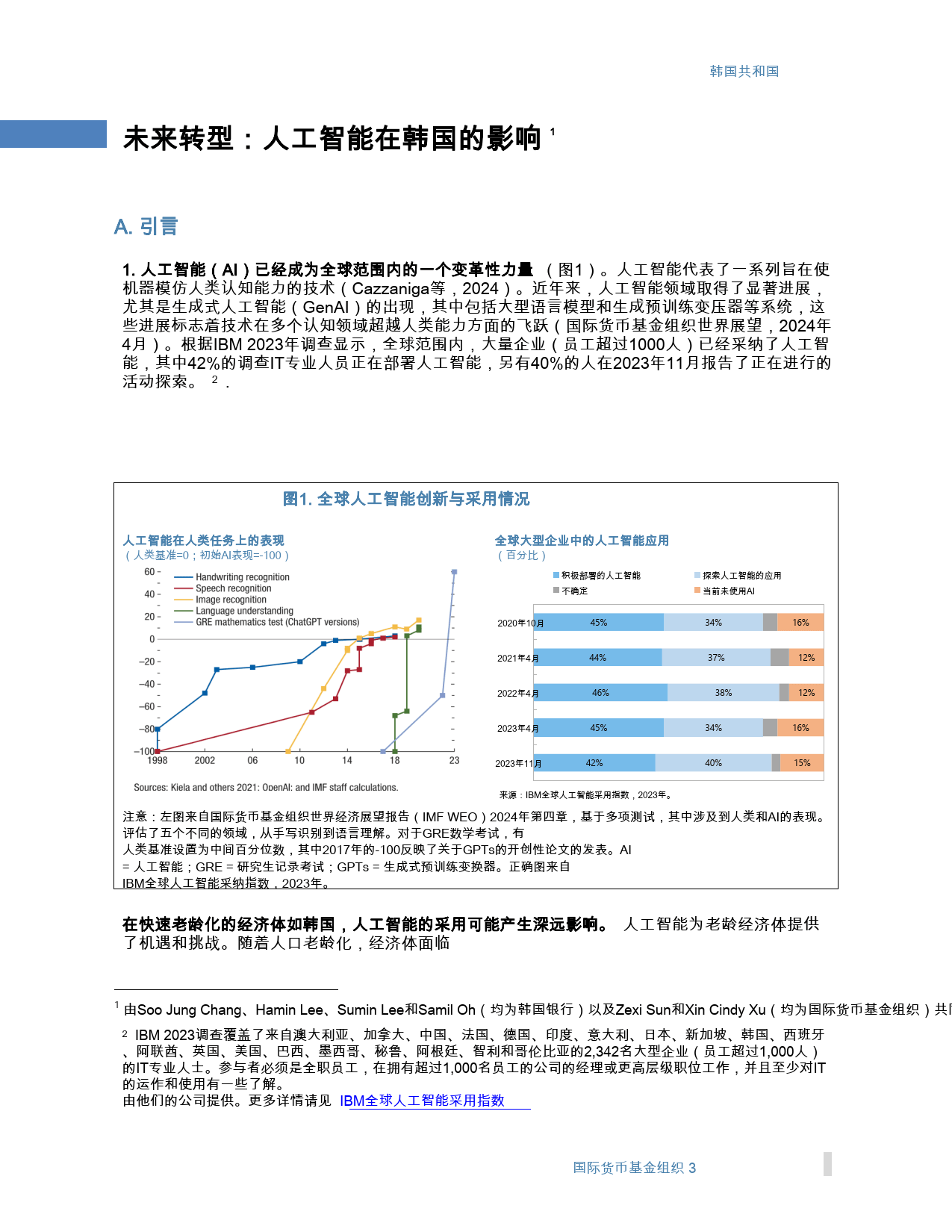 未来改变：韩国人工智能的影响-国际货币基金组织