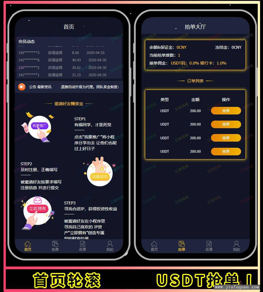 包含usdt按时分红源码的词条